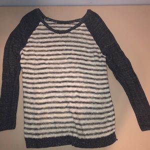 Gray and White sweater